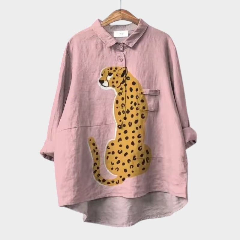 VIOLETTA | Blouse Florale Oversize avec Confort Absolu pour les Journées ensoleillées