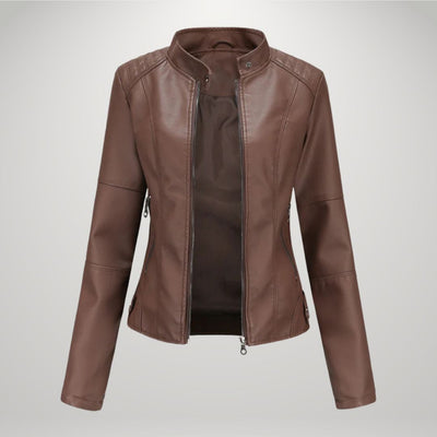 Veste en cuir décontractée Sophia™