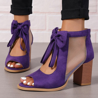 ISABEAU | CHAUSSURES ORTHOPÉDIQUES À TALONS AVEC CHARME EN NOEUD